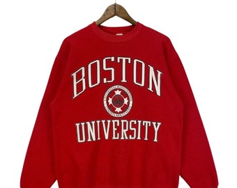 Vintage 90s Boston University Crewneck Sweatshirt, Boston University Shirt, Boston University Fan SHirt, Boston University Sweater/Hoodie