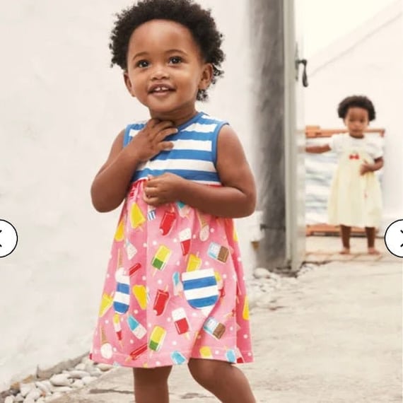 Baby Boden Ice Cream Print Dress & Knickers Set in Pink (slightly Defect) -  Etsy Canada