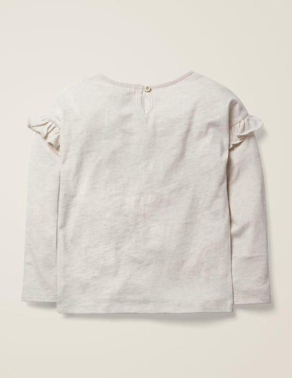 Maglietta A Righe Maniche Lunghe Mini Boden Per Bambina – Tasca Con Sequins – Taglie 3-16 Anni