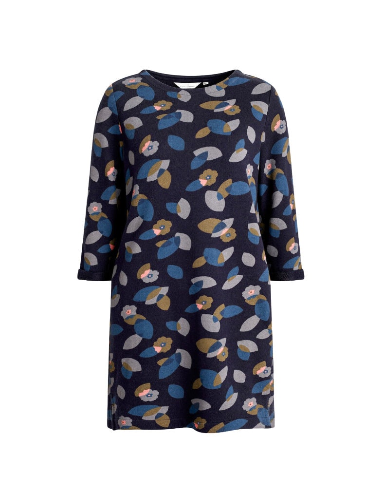 Seasalt Women s Stone Carving Tunic in Paper Cut Foliage Dark Night