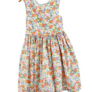 Mini Boden Girls&#39; Floral Printed Crossback Dress in Multi Blossom