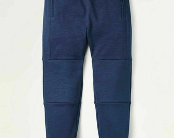 Mini Boden Boy's Full Length Warrior Knee Joggers in Navy Blue