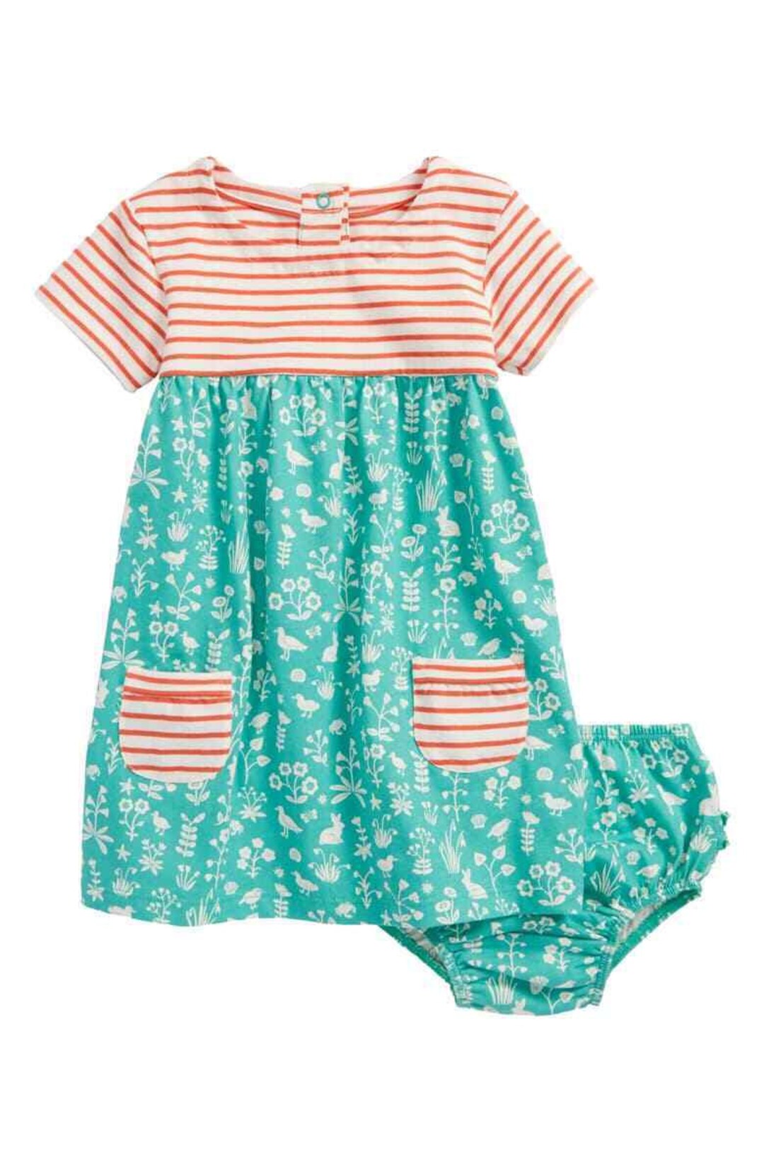 Ensemble Robe + Culotte Boden Bébé 3-6 Mois - Occasion En Très Bon état - Coton Doux