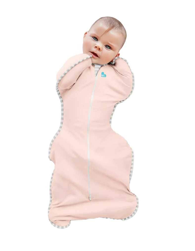 Love To Dream Swaddle Up Lite, 0.2 Tog (3.5-6kg) Light Pink