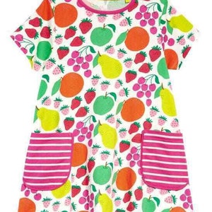 Mini Boden Girl&#39;s Printed Tunic in Multi Tutti Fruti