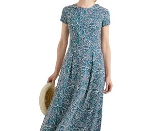 EX Seasalt Blue Wood Anemone Pier Chycarne Jersey Dress in Sizes 828 RRP£65 main image 1