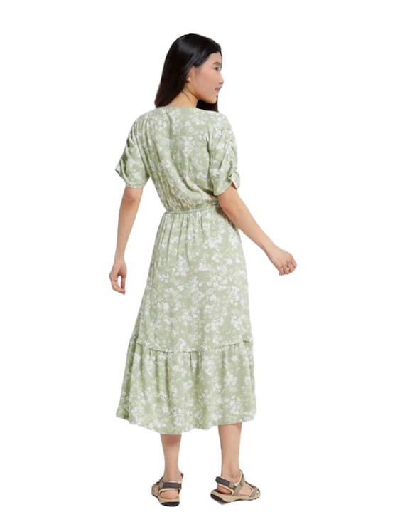 Mountain Warehouse Women s Midi Tiered Dress in Light Khaki Oasis Etsy
