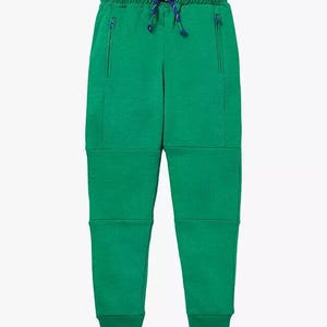 Mini Boden Boy's Full Length Warrior Knee Joggers in Highland Green