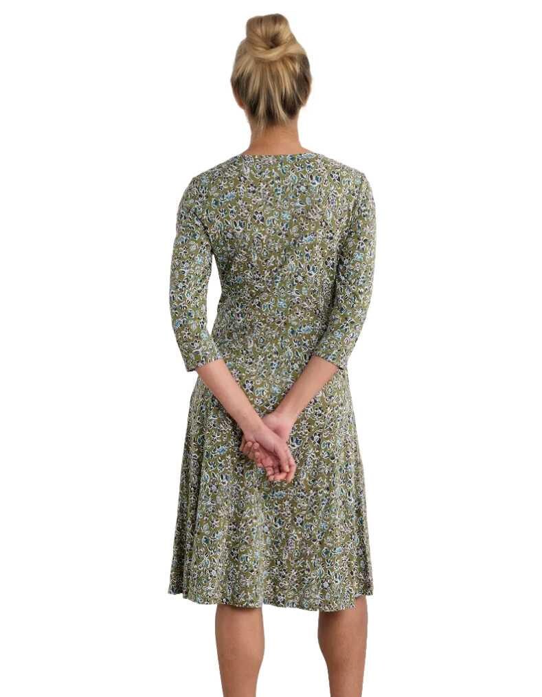 Women's Seasalt Jersey Dress Long Sleeve Sea Petals Fit Red Dahila