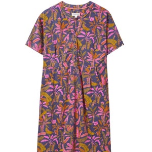 White Stuff Women&#39;s Jersey Cotton Dress in Purple Multi