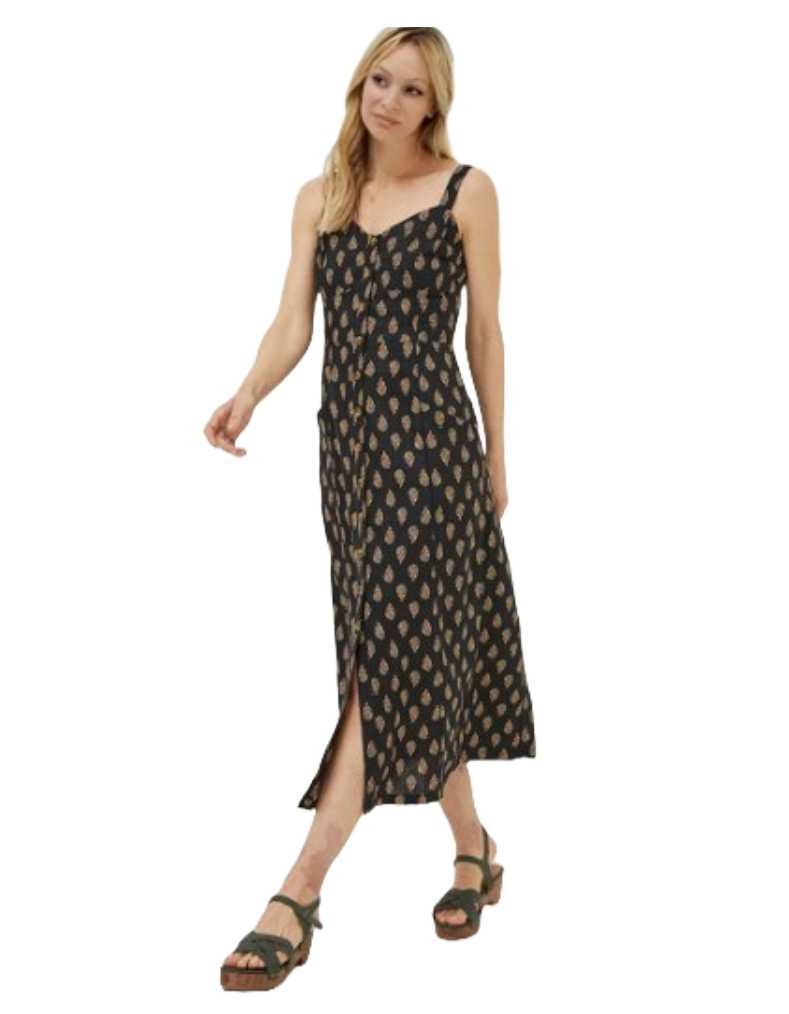 Antonelli Firenze Leinen Kleid MIMOSA In Taupe