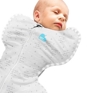 Love To Dream Swaddle Up Lite, 0,2 Tog (3,5-6 kg) Jesteś moją szarością