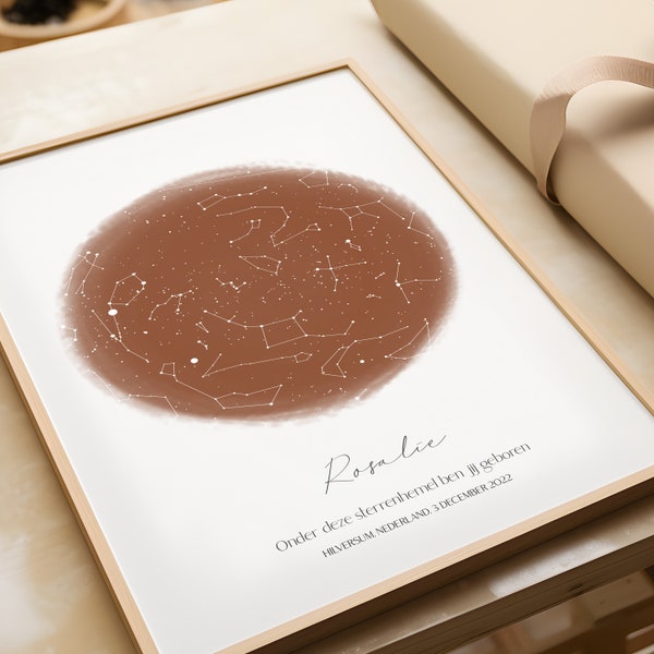 Personalized star map poster | Custom star map birth gift | Maternity gift baby | Personalized birth poster date | DIGITAL DOWNLOAD