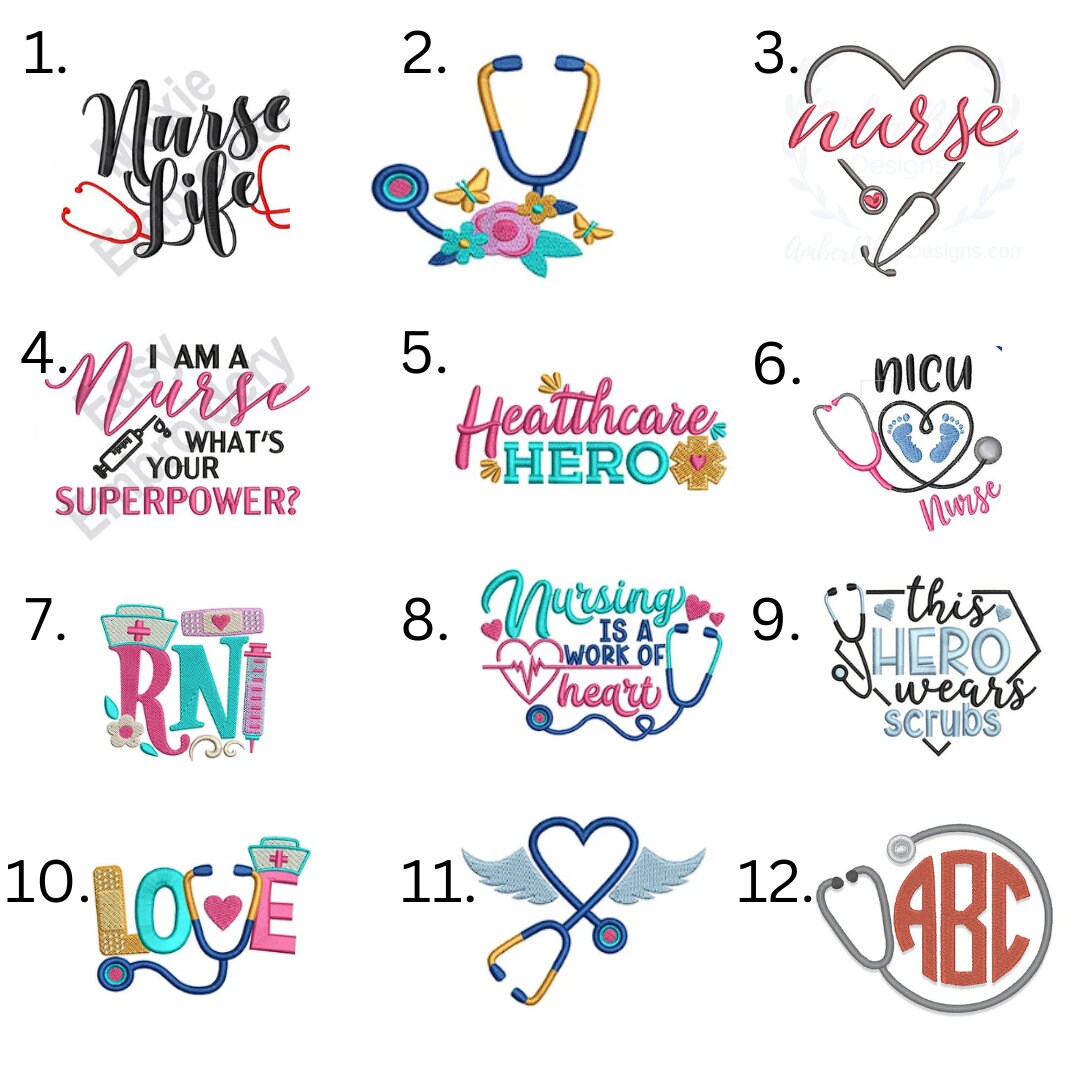 Personalized Backpack Heart Stethoscope Respiratory Therapist Paramedic