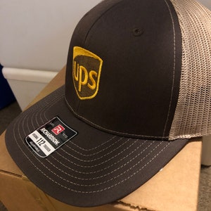 UPS Cap Richardson 112 Embroidered or PVC PATCH image 2