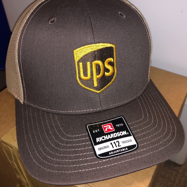 UPS Cap Richardson 112 Embroidered or PVC PATCH