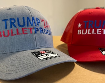 Trump Rally Cap 2024 Bulletproof Hat Richardson 112 Trump MAGA Vote Trump Make America Great Again