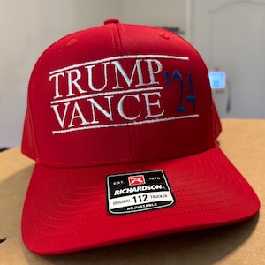 Trump Vance Hat Trump MAGA Rally Cap Make America Great Again Election Hat