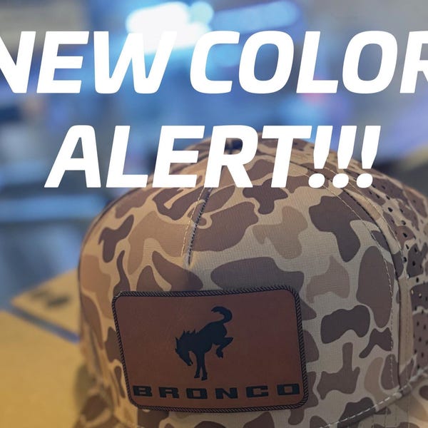 Ford Bronco Patch on Richardson 112 Five Panel Trucker SnapBack