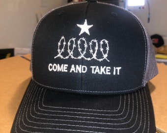 Come And Take It Barbed Wire Hat, Texas Barbed Hat, Hold The Line Hat, Political Hat, Texas Support Hat