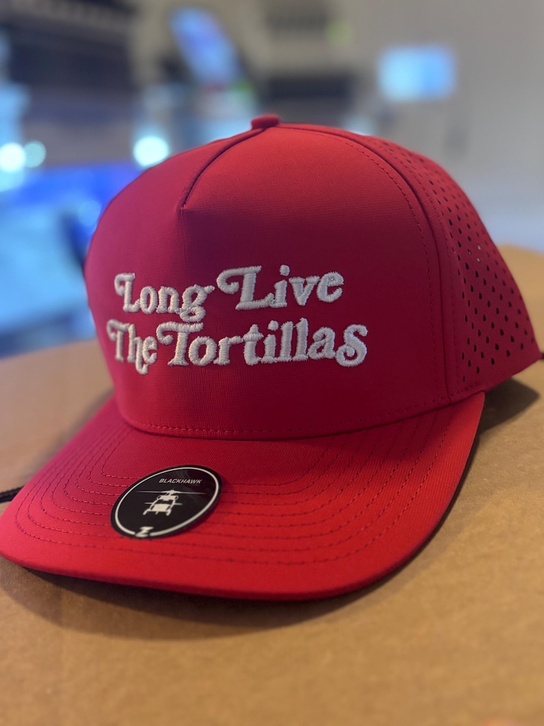 Texas Tech Long Live The Tortilla 3d PUFF Embroidered Hat TTU Premium Hat Red