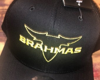 San Antonio Brahmas Embroidered Trucker Hat Brahmas San Antonio Snap Back