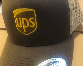 UPS Cap Yupoong Snapback Classic Embroidered or PVC Patch