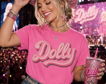Retro Dolly Shirt Script Graphic Tee, Dolly, Hoodie, Sweatshirt,