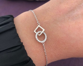 S925 Sterling zilveren armband -S925 zilveren kettingarmband-leuke armband - minimalistische armband - minnaararmband-Valentijnscadeau-cadeau voor haar