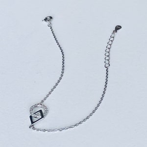 S925 Sterling Silber Armband-S925 Silber Ketten Armband-Süßes Armband Minimalistisches Armband Liebhaber Armband-Valentinstag Geschenk Für Sie Bild 6