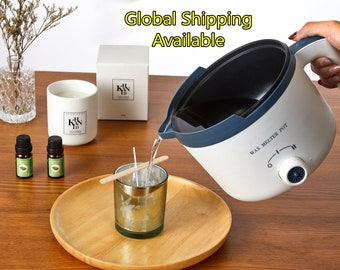 Electric Wax Melter for Candle Making With Spout,large 6qts 12lbs Wax  Melting Candle Maker Machine Fast Bulk Production Easy Clean 
