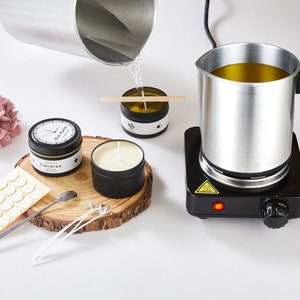 Candle Making Kit With Electric Hot Plate, Karsspor 135 PCS Basic