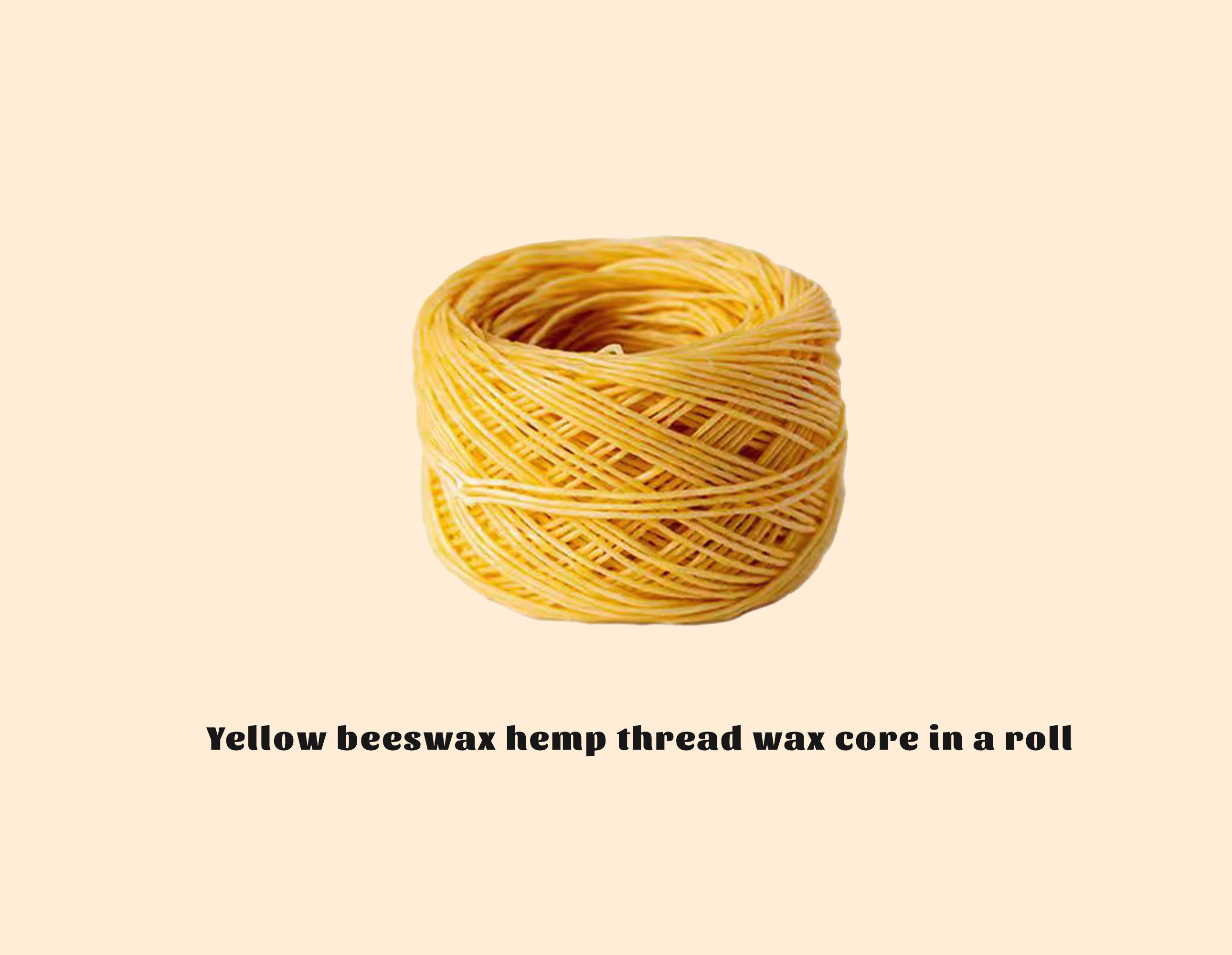 MILIVIXAY 8 Inch Hemp Wick,100 Piece Hemp Candle Wicks, Pre-Waxed by 100%  Natural Beeswax & Tabbed, Beeswax Wicks for Candle Making.