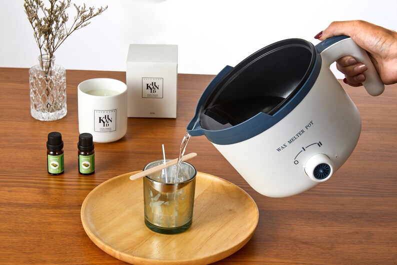 Electric Wax Melter Pot Candle Making Pouring Pot DIY Candle Etsy