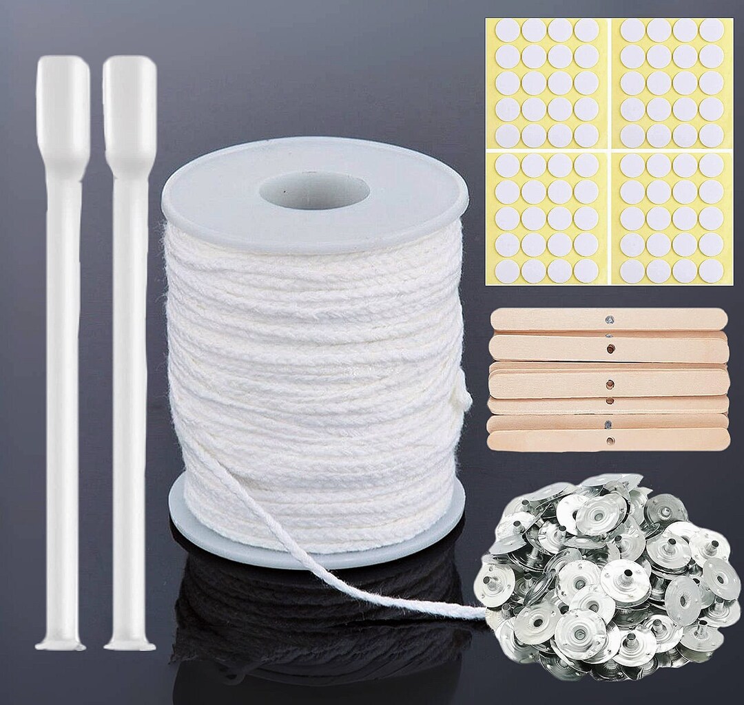 Candle Wick Roll Unwaxed Pure Cotton Braided Candle Wick DIY Etsy