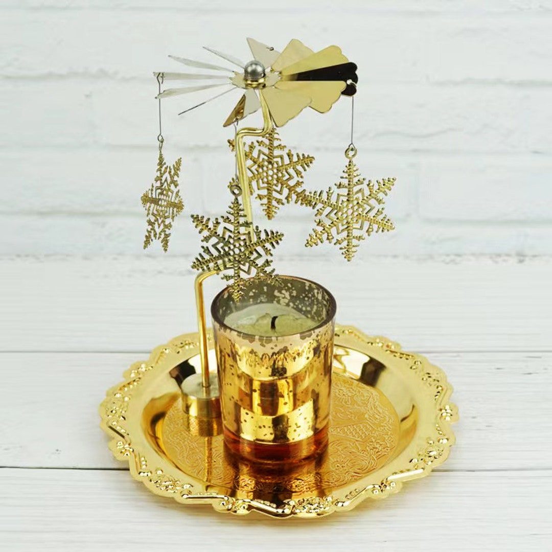 Spinning Candle Holder, Candle Carousel, Elf Fairy, Rotary Candle Holders, Gift for Her