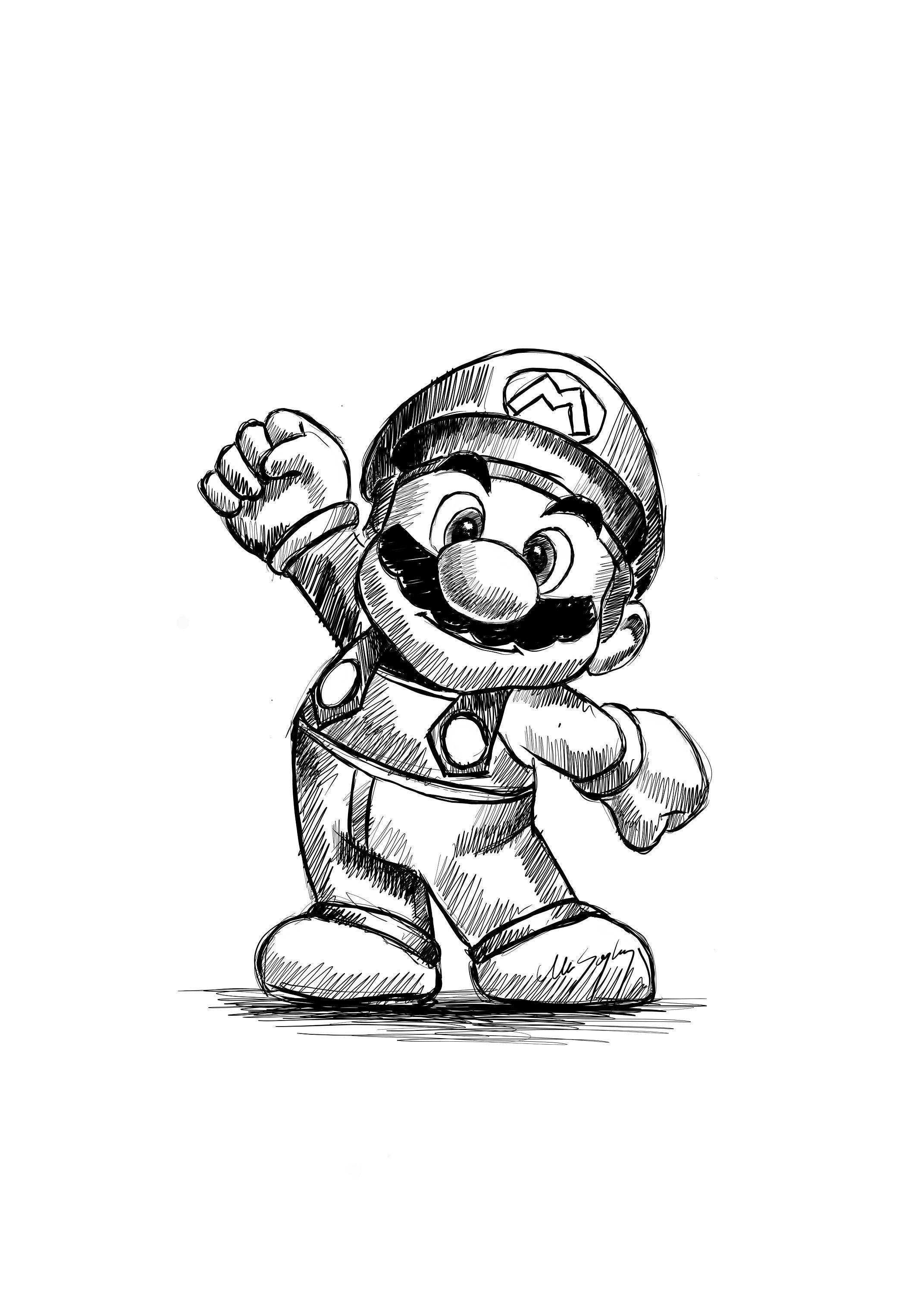 Aggregate 81+ super mario sketch latest - in.eteachers