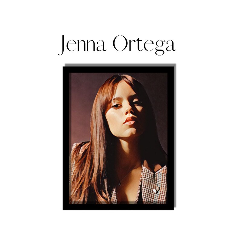 Jenna Ortega Poster Jenna Ortega Vertical Print Jenna Ortega Rare