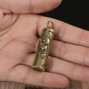 Brass Tathagata Buddha Heart Sutra Pendant Keychain Pendant Car Safety Ornament