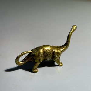 Get 2 pieces Pure Copper Solid Tea Pet Dinosaur Personality Fun Home Decoration Ornament
