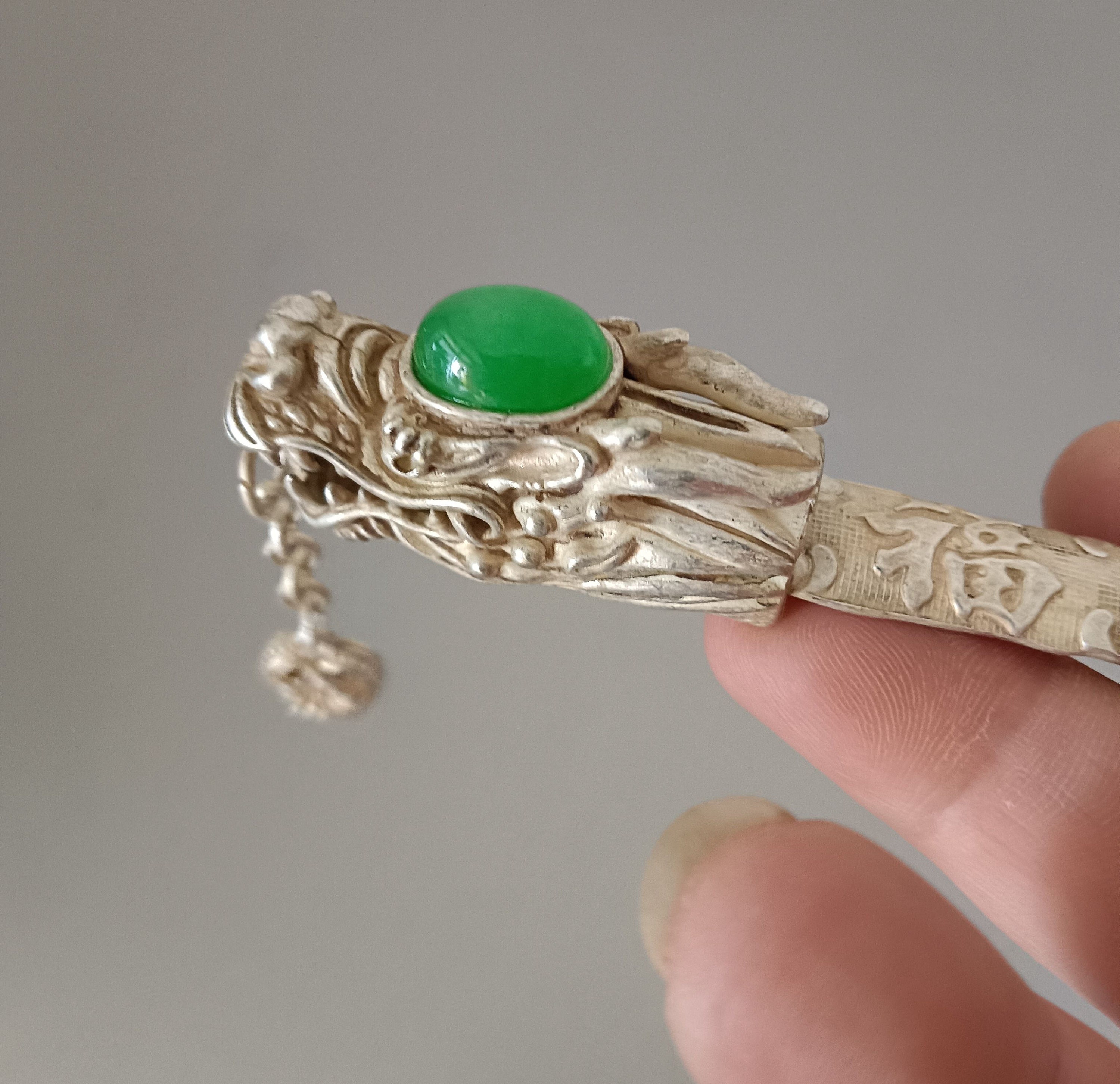 ? Old Vintage Tibetan Dragon Hair Clip Dragon Hair Pins Dragon Hairpin Women main image 2