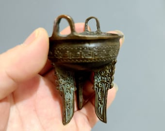 Copper Tripod Incense Burner: Beast Design, Home Decor