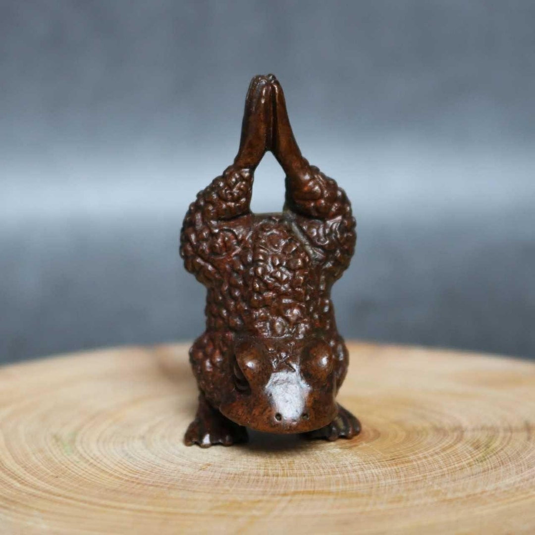 Handmade Copper Frog Toad Tea Pet Table Decoration - Etsy