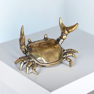 Copritavolo da tè in ottone con granchio per sollevamento pesi, poggiapenne creativo/artigianato per la casa, ornamenti decorativi