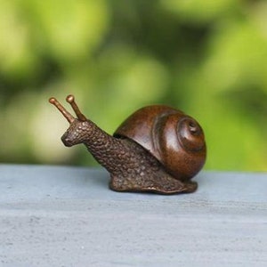 Antique Copper Mini Snail/Pure Copper Tea Pet Office Living Room Home Decoration
