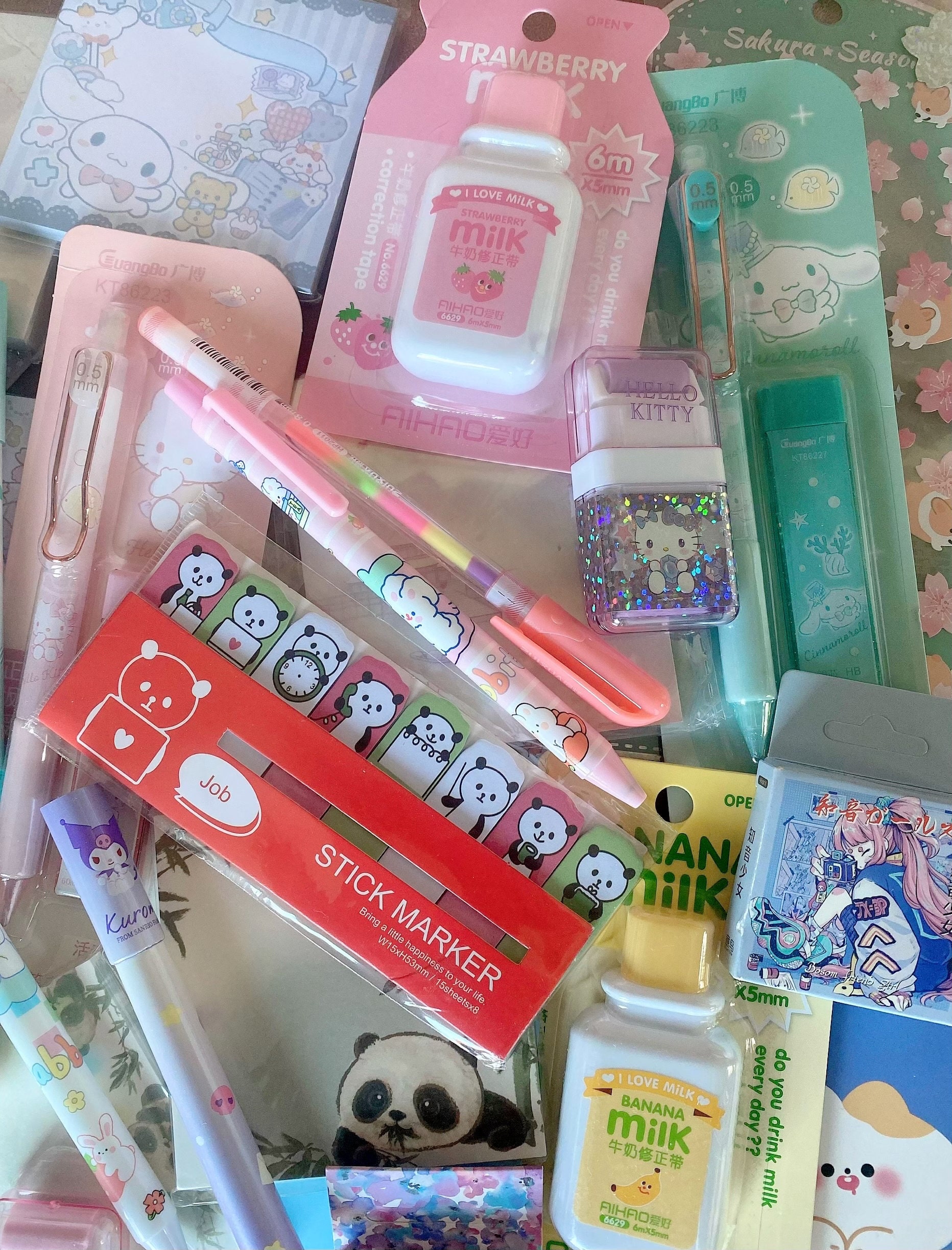 Kawaii Stationery Scoops Lucky Dip Kawaii Mystery Box Cute Stationery ...