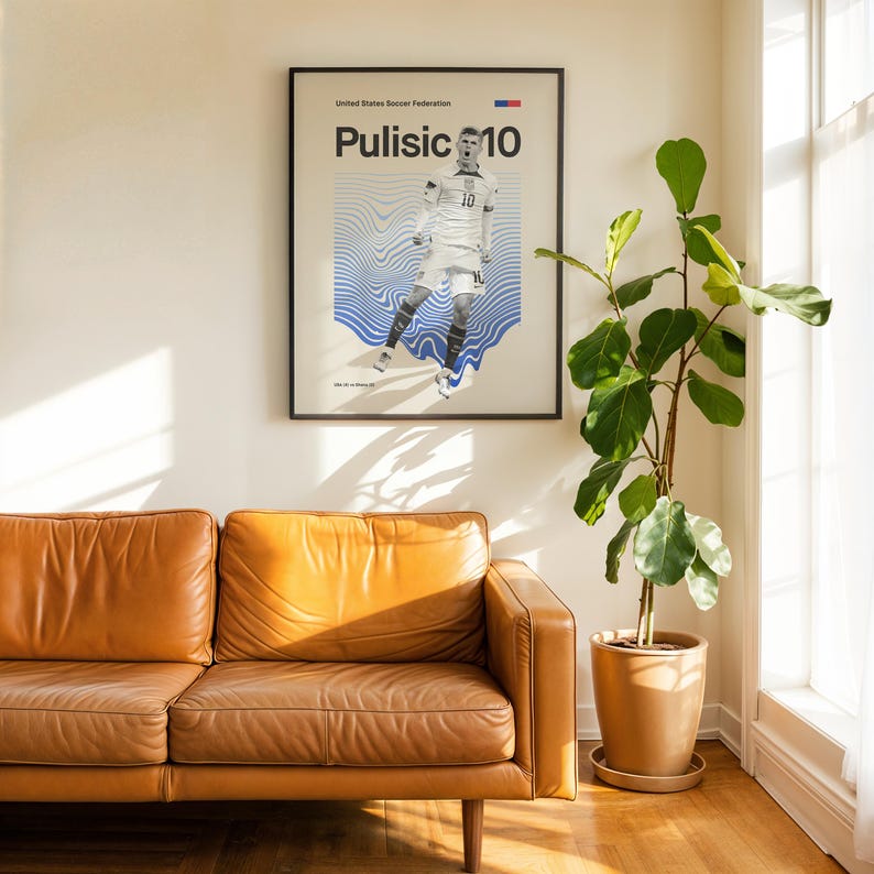 Christian Pulisic Poster - Captain America’s Moment - World Cup Ready Print - Team USA Soccer Artwork immagine 3