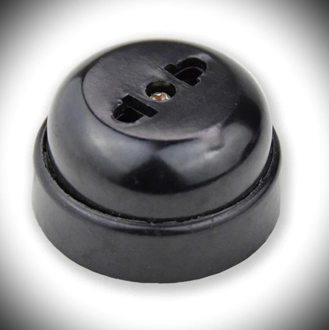 Retro Wall Electrical Socket Bakelite Vintage Era 1970 220V 110V 12A 6A ...