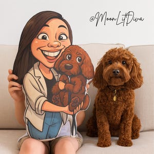 Custom Caricature Shaped Pillows, Fun Decorative Throw Pillows, Personalized Gifts, Home Decor, Kids Room Decoration, Unique Gifts