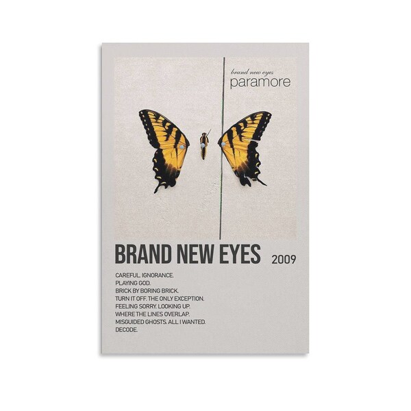 Brand New Eyes Cover Poster Etsy